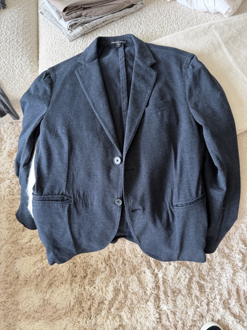 James Perse Navy Knit Jacket